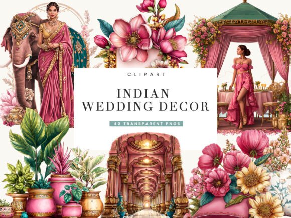 Download Indian Wedding Decor Clipart - Indian Collection