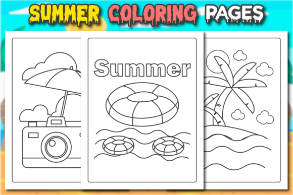Download Summer Coloring Pages for Kids - Premium Bundle