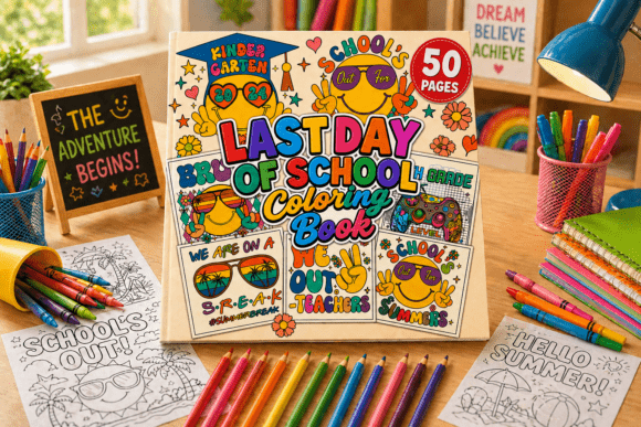 Download Last Day of School Coloring Book - Premium Bundle