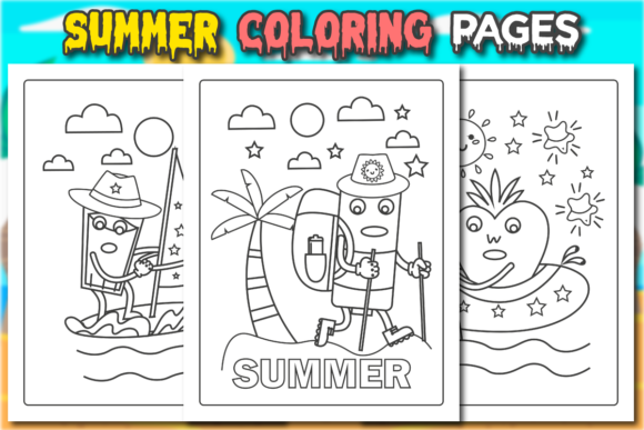 Download Summer Coloring Pages - Premium Bundle
