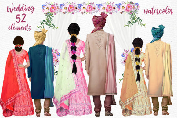 Download Hindu Wedding Clipart Indian Couples - Indian Collection